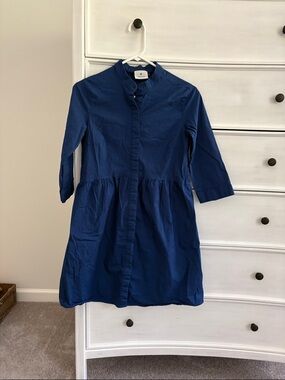 TUCKERNUCK women’s Navy Blue Button-Front Dress